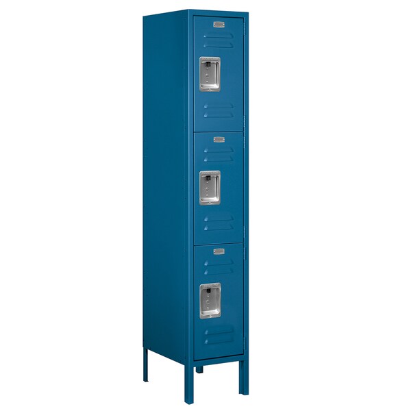 Salsbury Industries Wardrobe Locker, 12inW x 15inD, Blue, Steel 63155BL-U